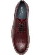 Ben Sherman Archie Mens Lace Up Brogue Shoes - Crafted Burnished Leather Ben Sherman