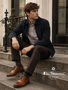 Ben Sherman Archie Mens Lace Up Brogue Shoes - Crafted Burnished Leather Ben Sherman Shoes