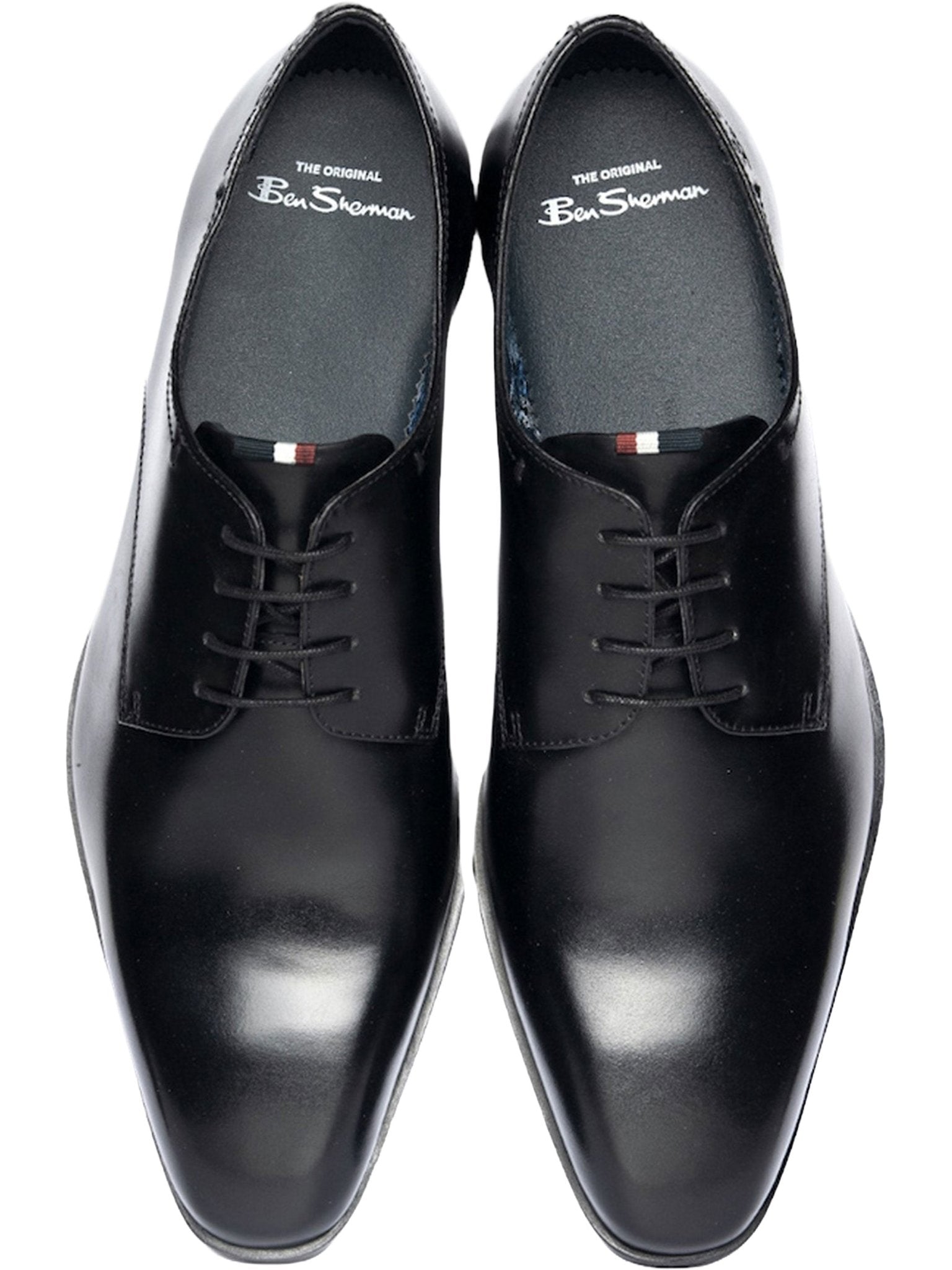 Ben Sherman Kenton Mens Lace Up Derby Shoes - Crafted 100% Leather Upper Ben Sherman