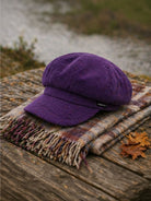 Craggi Baker boy Hat Purple Cord Newsboy peaky Cap ladies headwear CRAGGI Hats