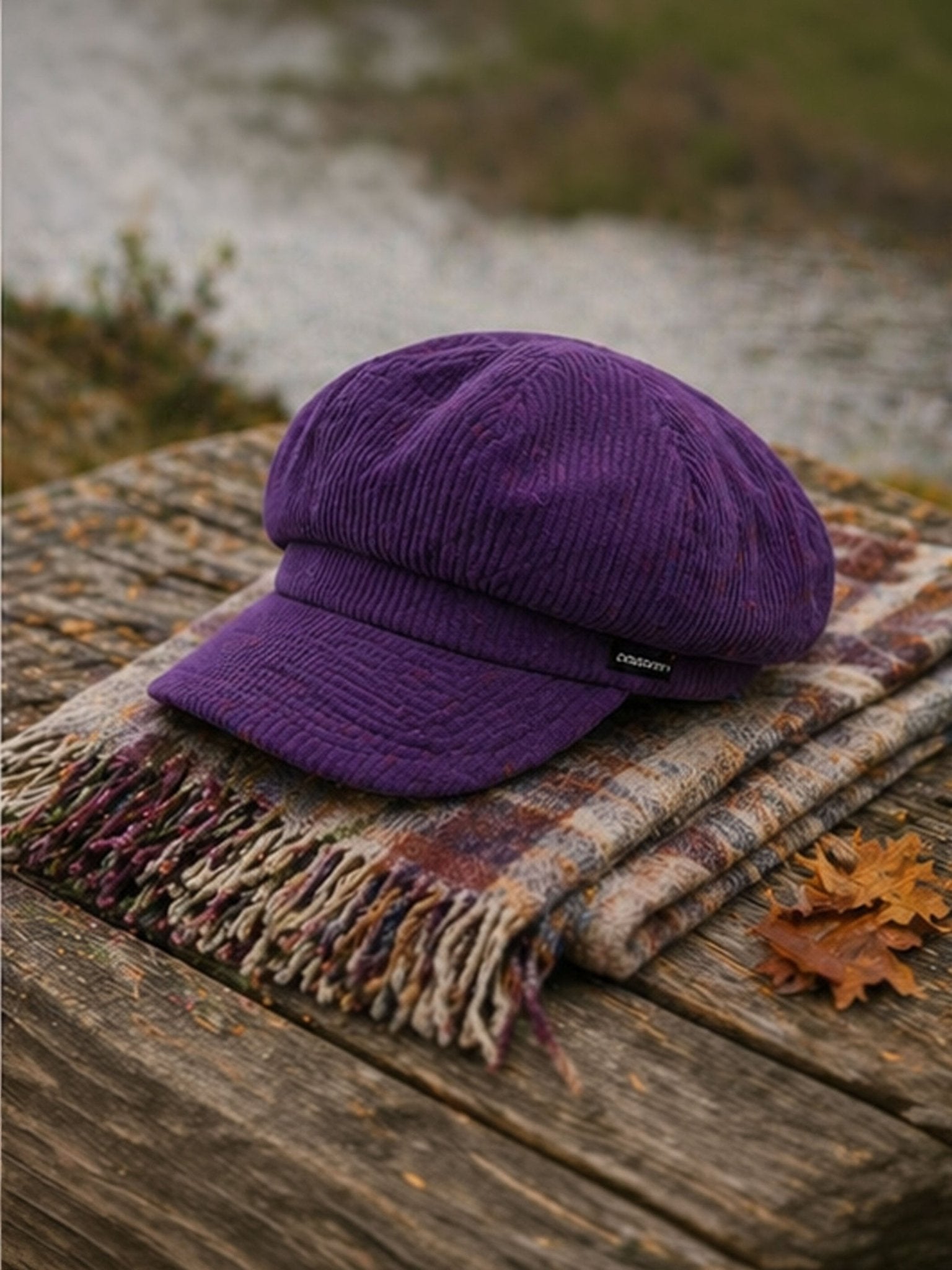 Craggi Baker boy Hat Purple Cord Newsboy peaky Cap ladies headwear CRAGGI Hats