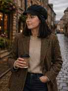 Craggi Denim ladies Baker Boy Hat womens Newsboy Cap Charcoal Black CRAGGI Hats