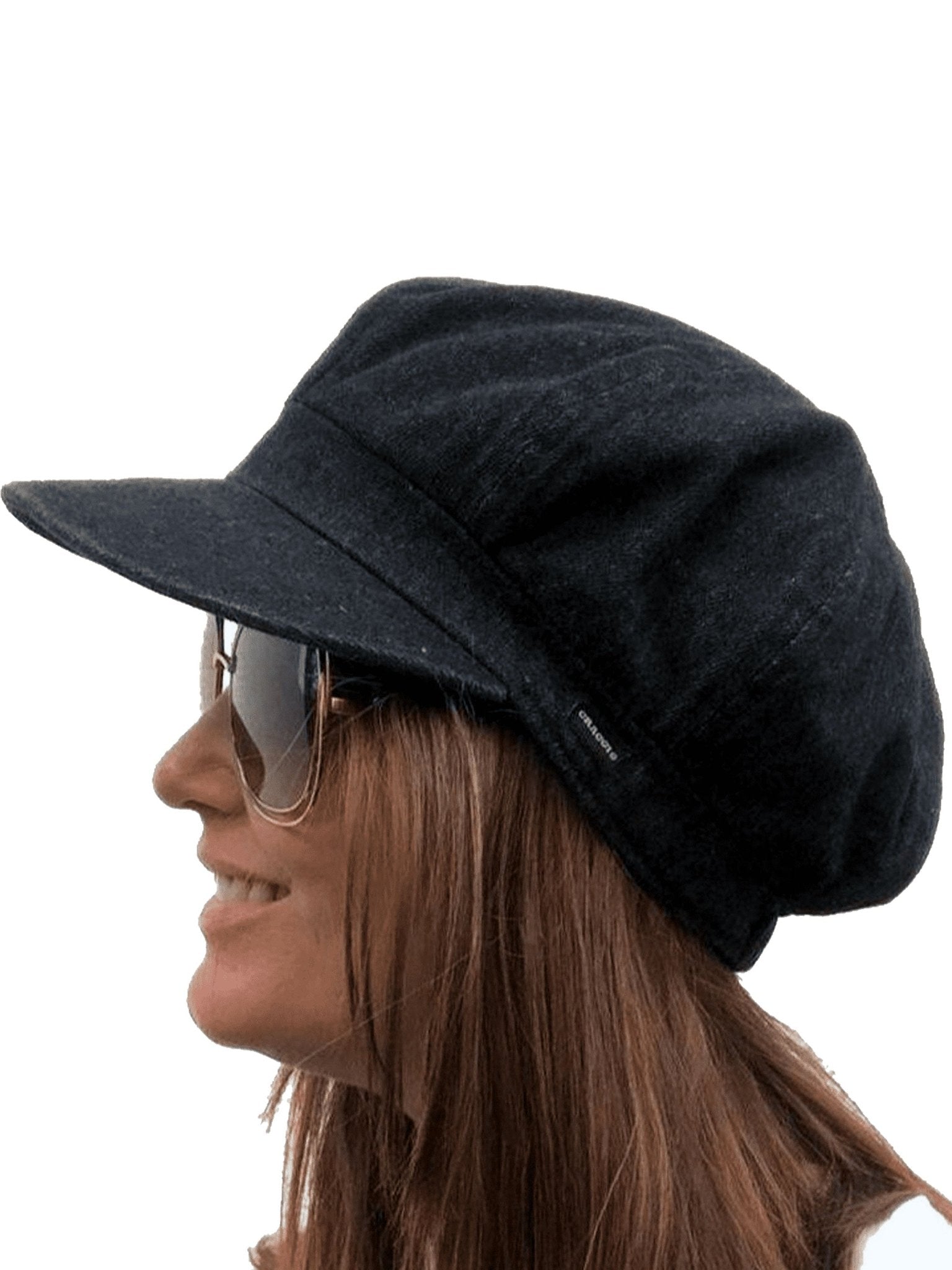 Craggi Denim ladies Baker Boy Hat womens Newsboy Cap Charcoal Black CRAGGI Hats