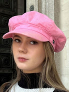 CRAGGI Hot Pink Denim Baker Boy Hat Ladies Newsboy Cap CRAGGI Hats