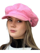 CRAGGI Hot Pink Denim Baker Boy Hat Ladies Newsboy Cap CRAGGI Hats