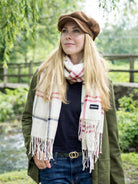 Craggi Ladies Pashmina Soft Scarf, Womens Check Blue Red White Pashmina Soft Shawl CRAGGI Accessories