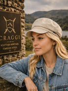 Craggi Ladies Stone Denim Baker Boy Hat. Womens Newsboy Cap CRAGGI Hats