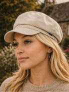 Craggi Ladies Stone Denim Baker Boy Hat. Womens Newsboy Cap CRAGGI Hats