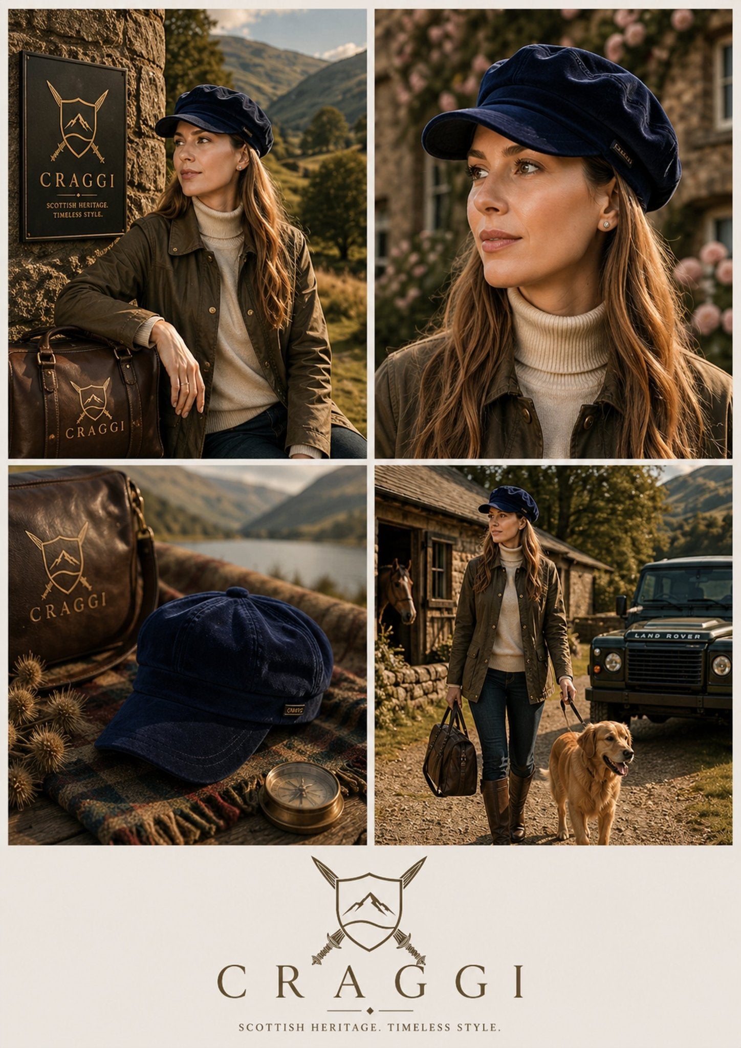 Craggi Ladies Velvet Blue Baker Boy Hat, Womens Velvet Newsboy Cap Shelby CRAGGI Hats