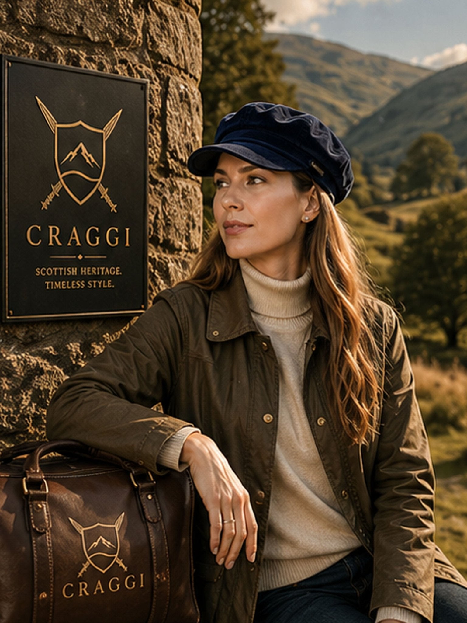 Craggi Ladies Velvet Blue Baker Boy Hat, Womens Velvet Newsboy Cap Shelby CRAGGI Hats