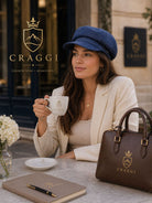 Craggi Mens & Ladies Denim Baker Boy Cap Blue Denim Newsboy Hat CRAGGI Hats