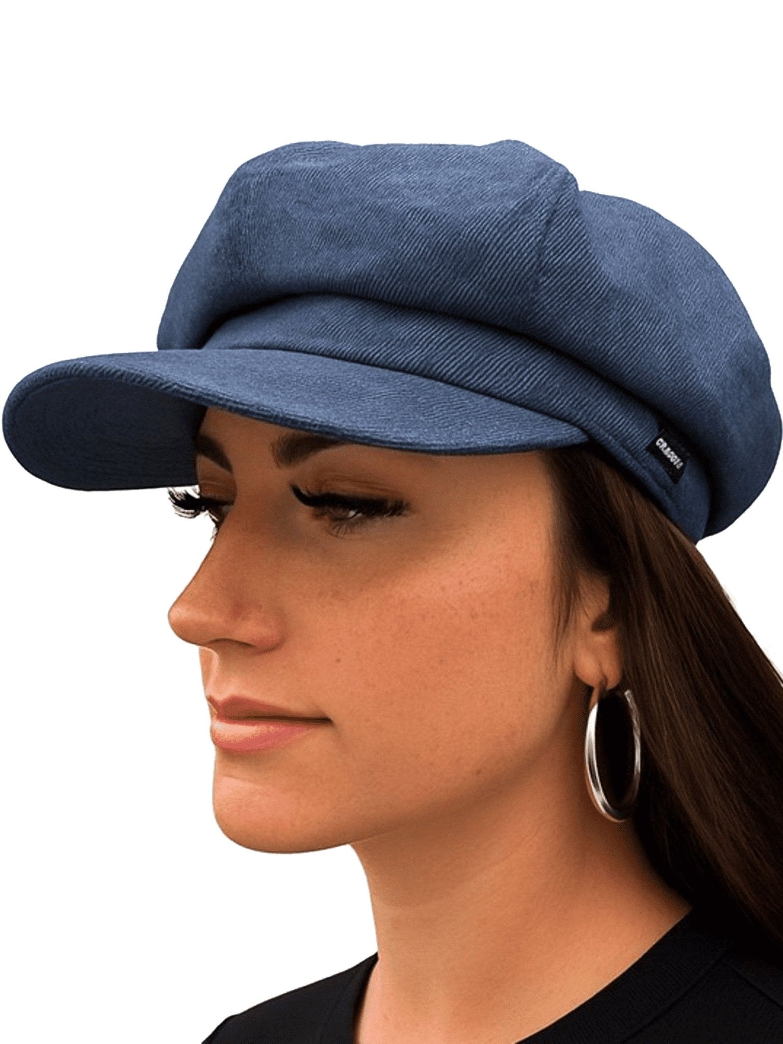 Craggi Mens & Ladies Denim Baker Boy Cap Blue Denim Newsboy Hat CRAGGI Hats
