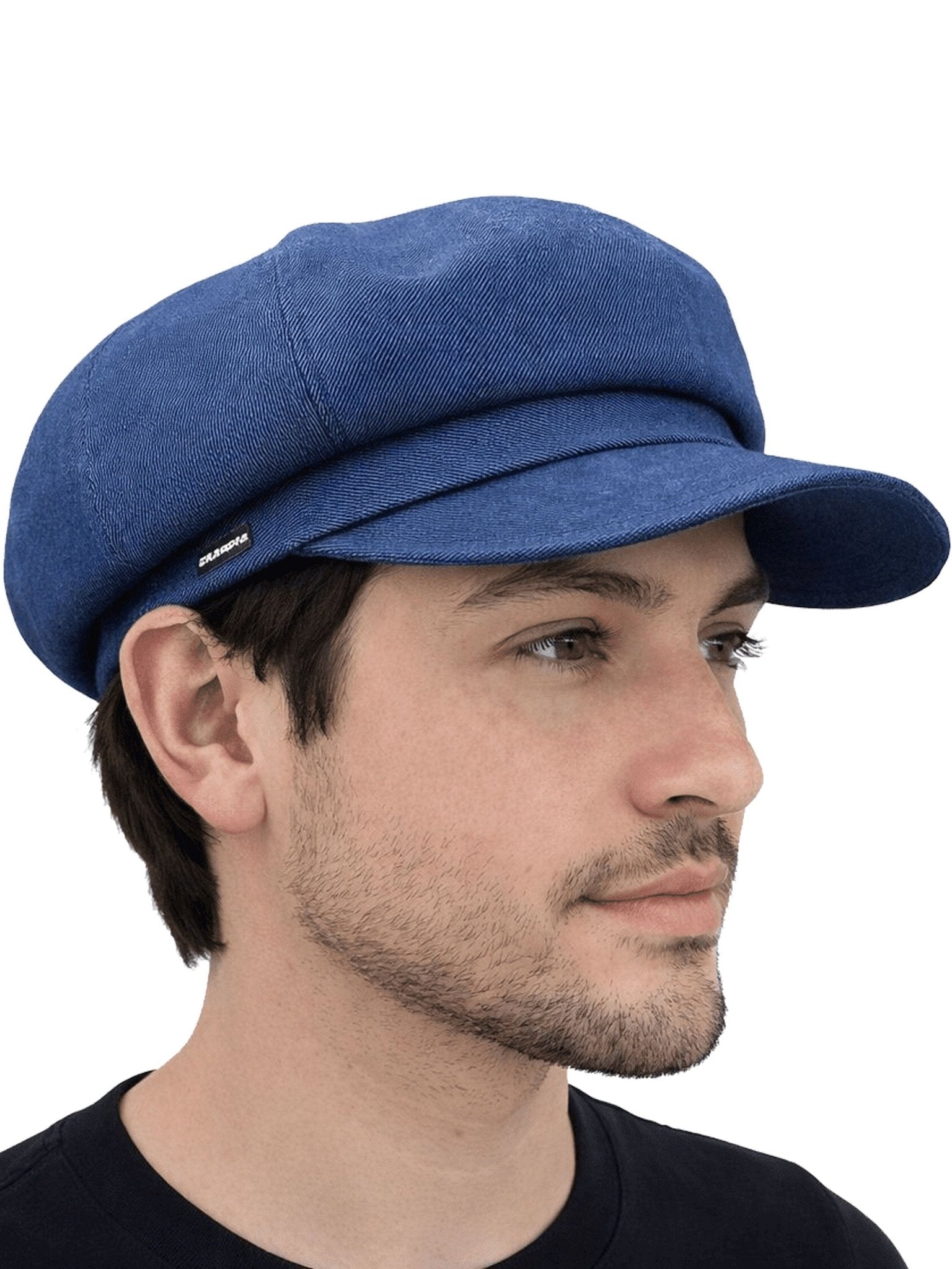 Craggi Mens & Ladies Denim Baker Boy Cap Blue Denim Newsboy Hat CRAGGI Hats