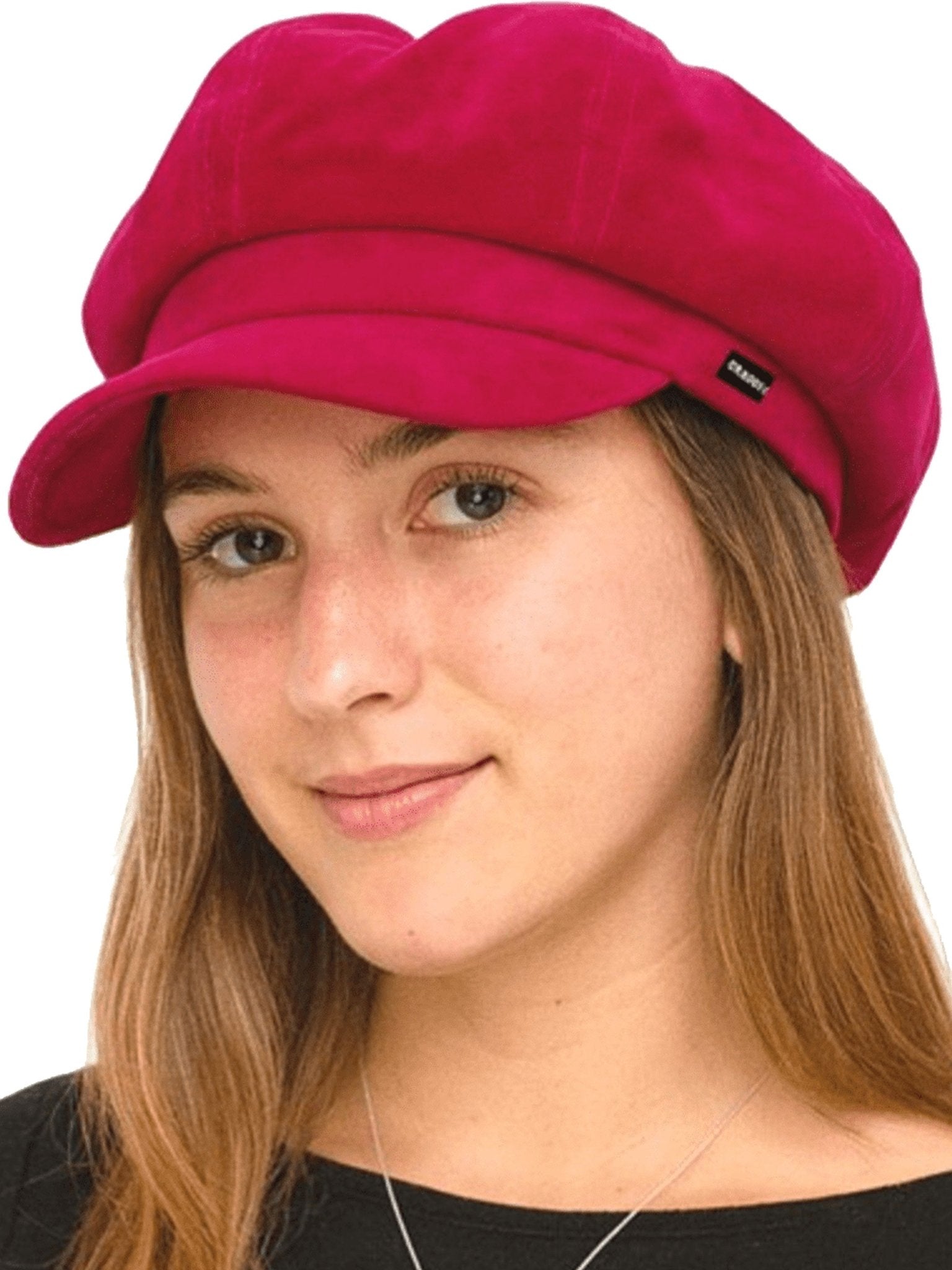 Craggi Velvet Baker boy Ladies Hat Pink Velvet Newsboy womens Cap CRAGGI Hats