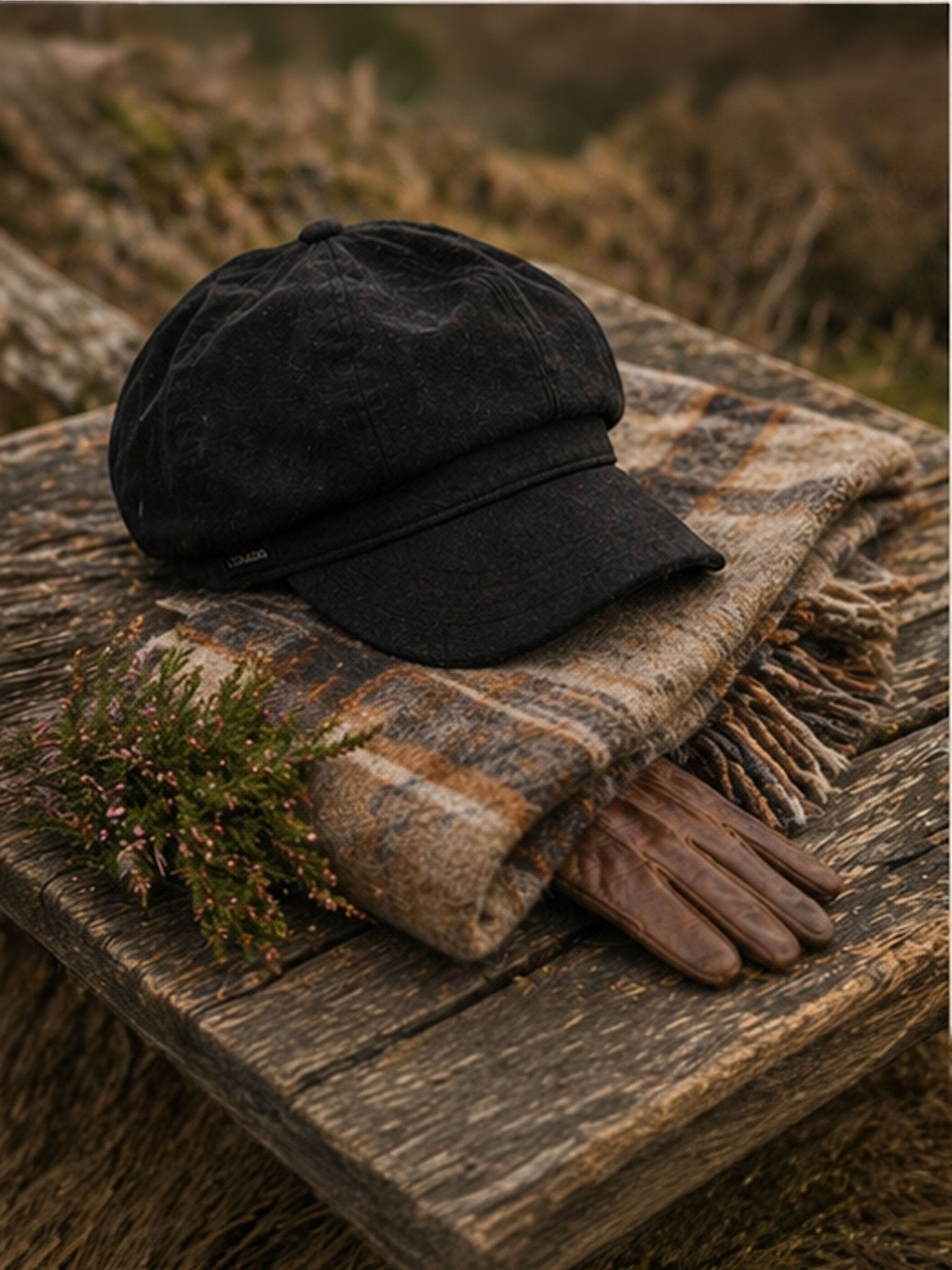 Craggi Womens Black Velvet Baker Boy Cap, Ladies Newsboy Hat CRAGGI Hats