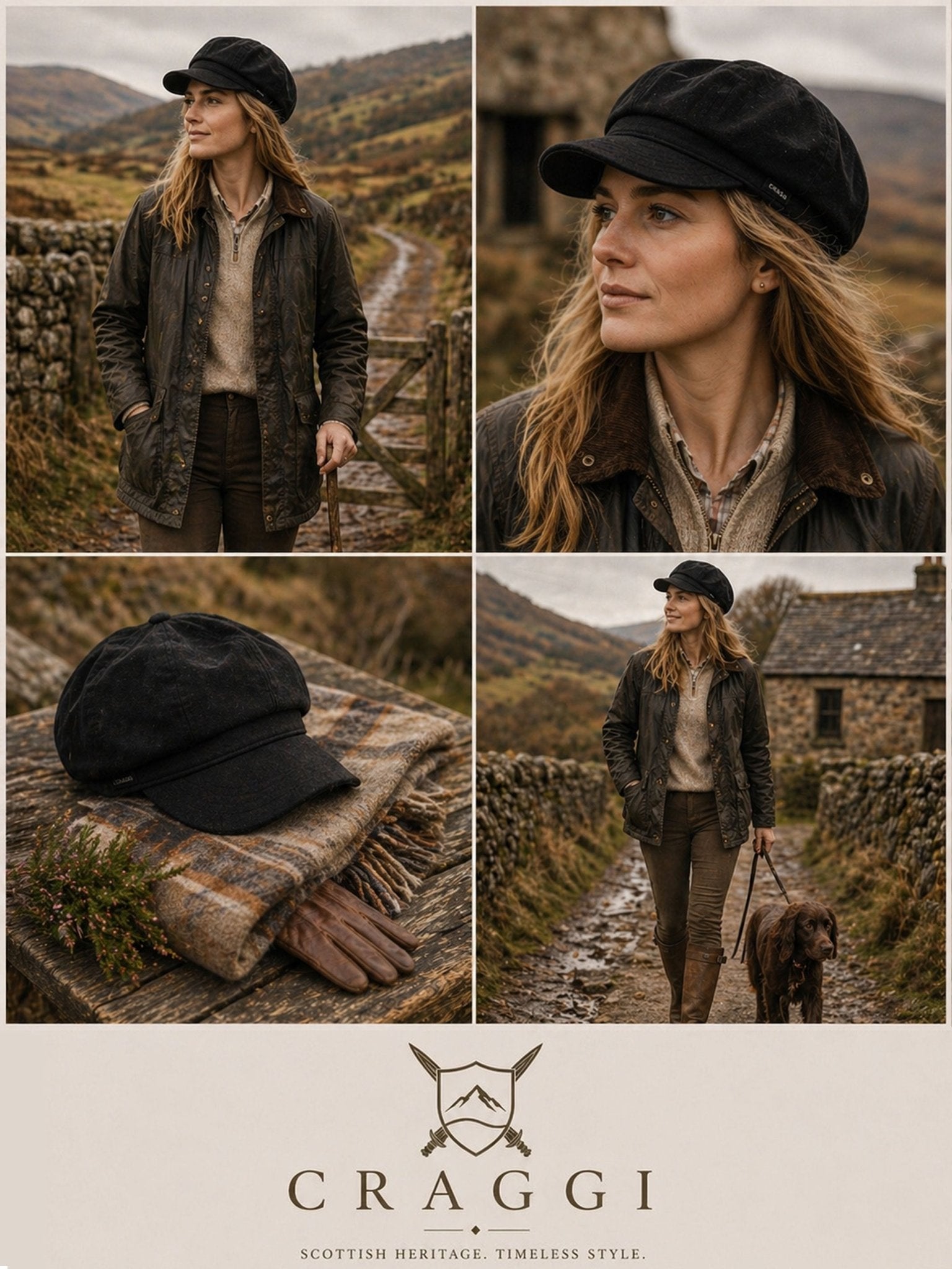 Craggi Womens Black Velvet Baker Boy Cap, Ladies Newsboy Hat CRAGGI Hats
