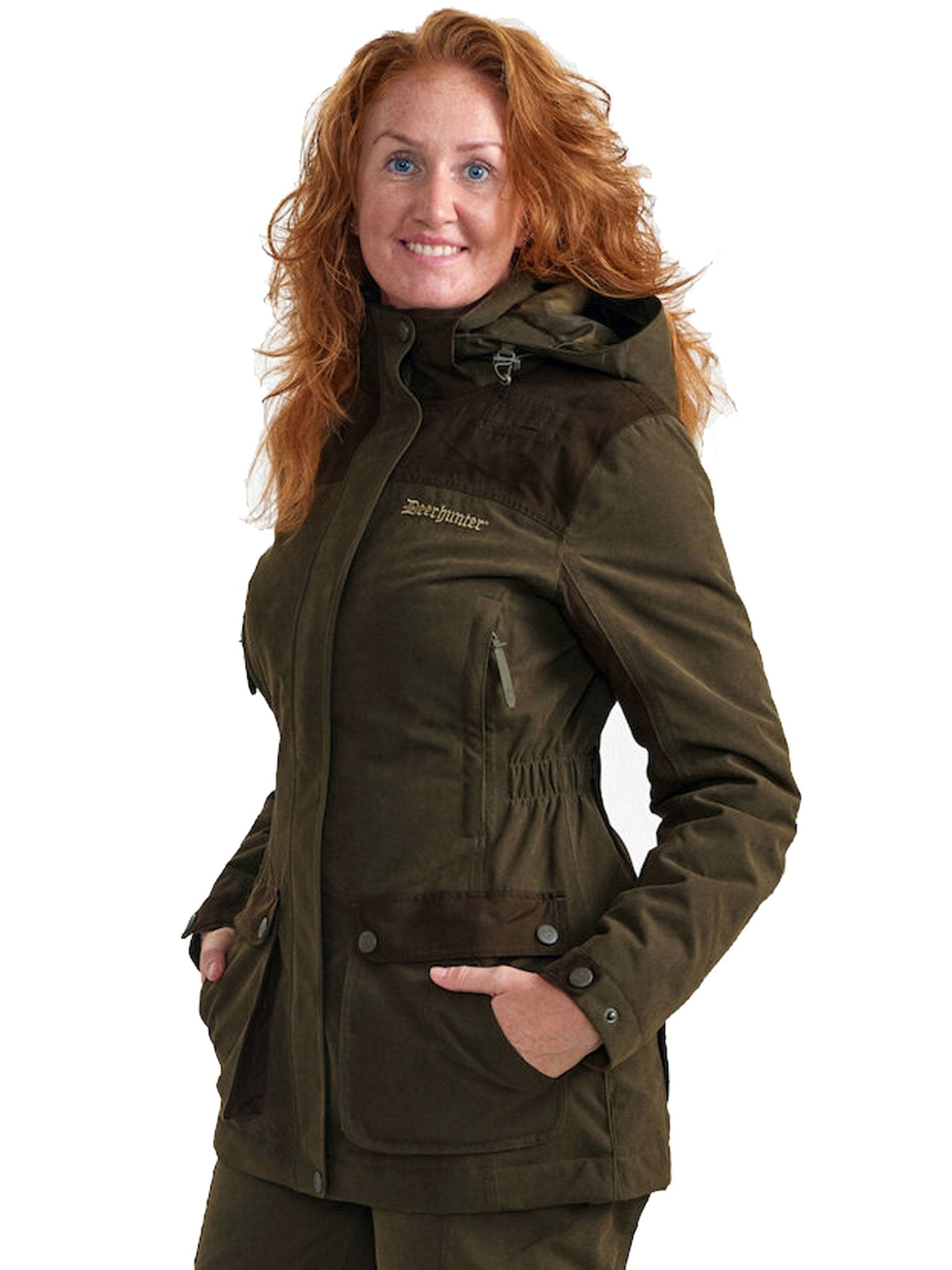 Deerhunter - Lady Eagle Waterproof Jacket - Ladies Waterproof Coat - detachable hood