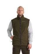 Deerhunter - Mens Fleece gilet / waistcoat - mens Eagle Fleece Gilet 320gram stretch with pockets. Deerhunter