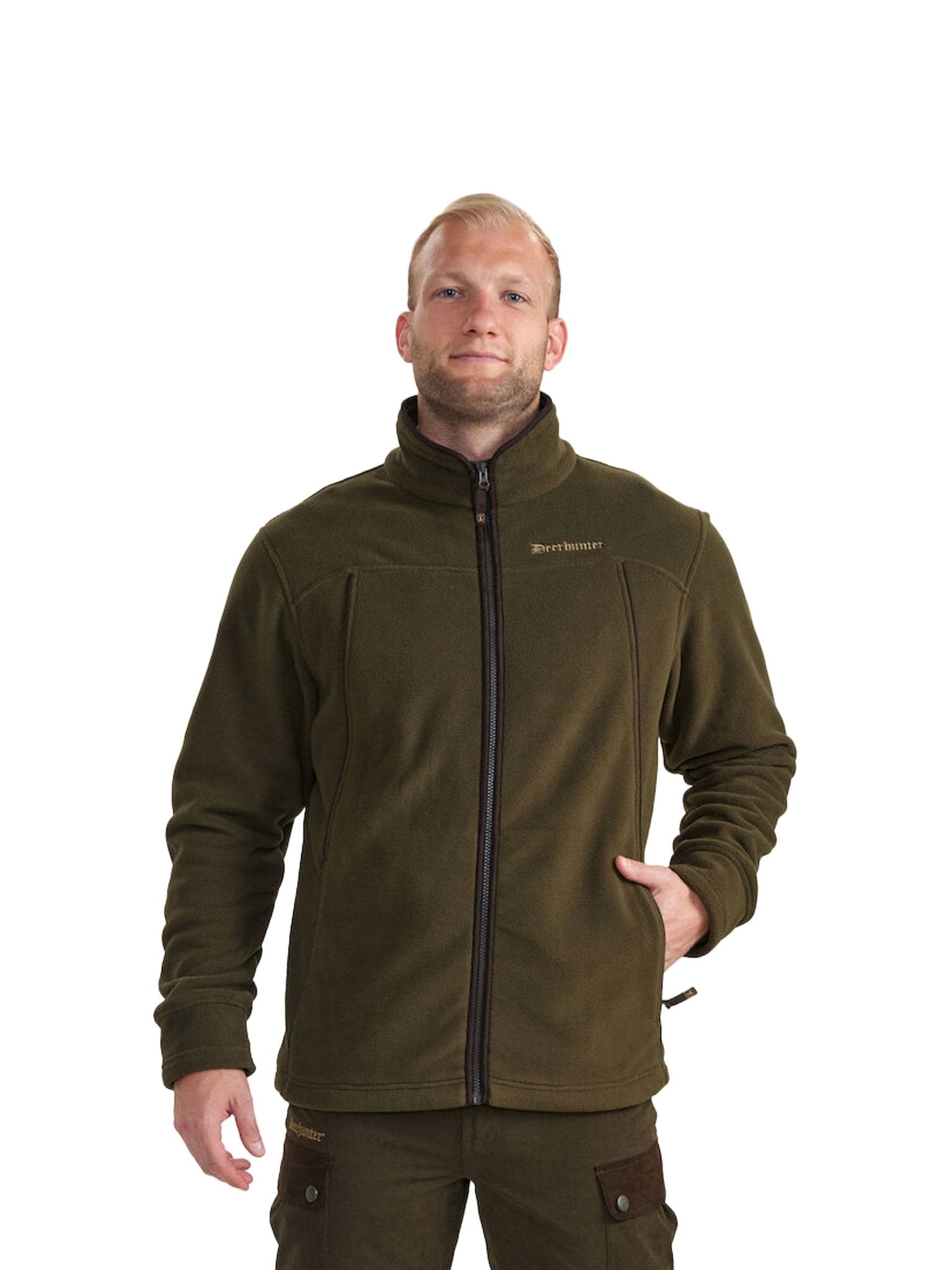 Deerhunter - Mens Fleece Jacket - Eagle Fleece Jacket 320gram stretch with pockets. Deerhunter