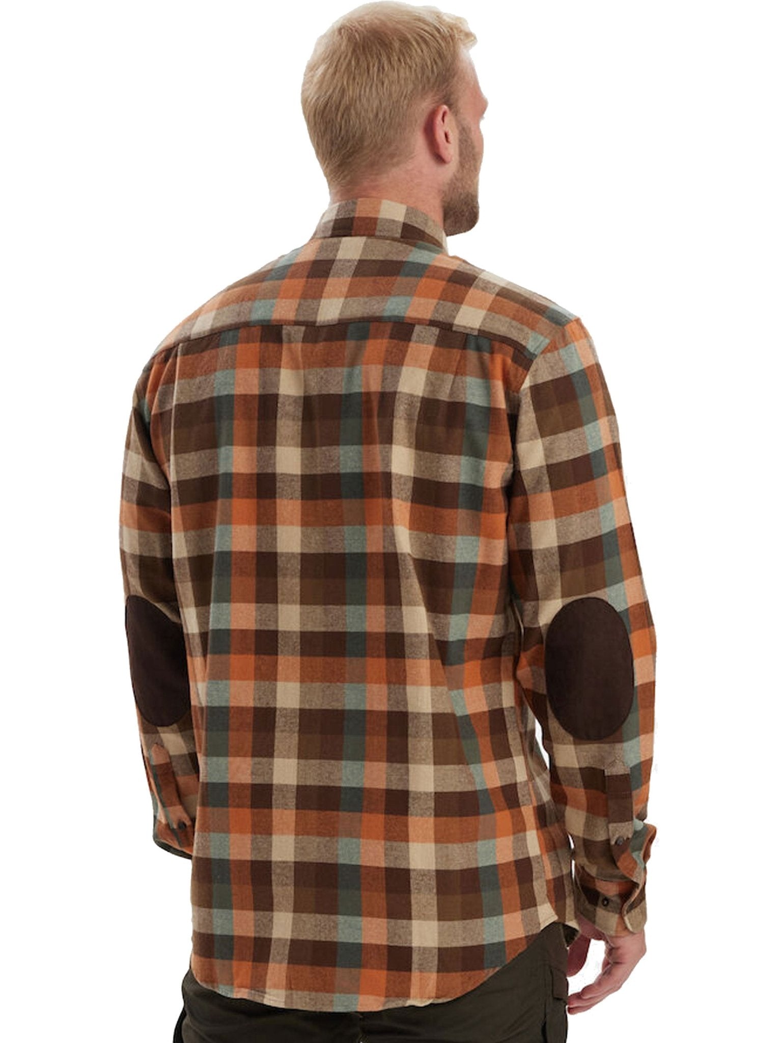 Deerhunter Mens Long sleeve shirt cotton button checked shirt - Deerhunter Mens Shirt James