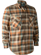 Deerhunter Mens Long sleeve shirt cotton button checked shirt - Deerhunter Mens Shirt James