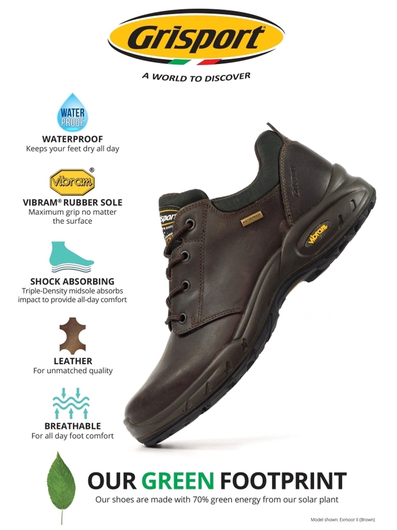 GriSport Exmoor II Waterproof Walking Shoe with Vibram sole GriSport Shoes