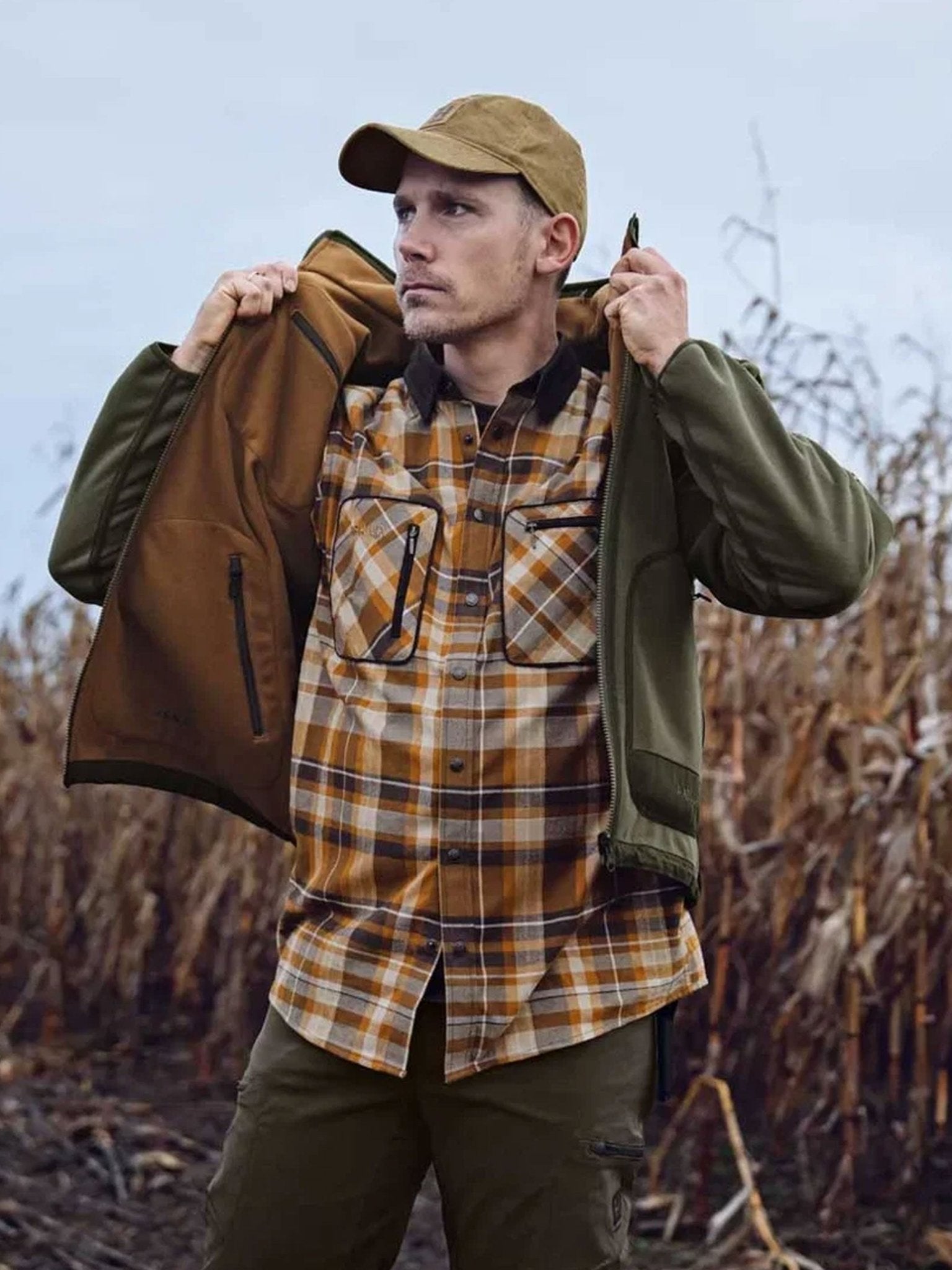 Härkila Pajala Men’s Shirt - Long sleeve brushed Cotton Harkila Shirt