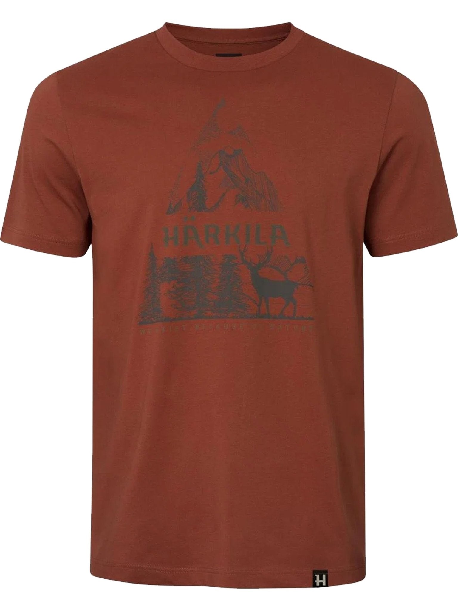 Harkila Mens Short Sleeve Tee / Nature Print T-Shirt Harkila T-Shirt