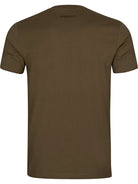 Harkila Mens Short Sleeve Tee / T-Shirt - Nature Print mens cotton t-shirt Harkila