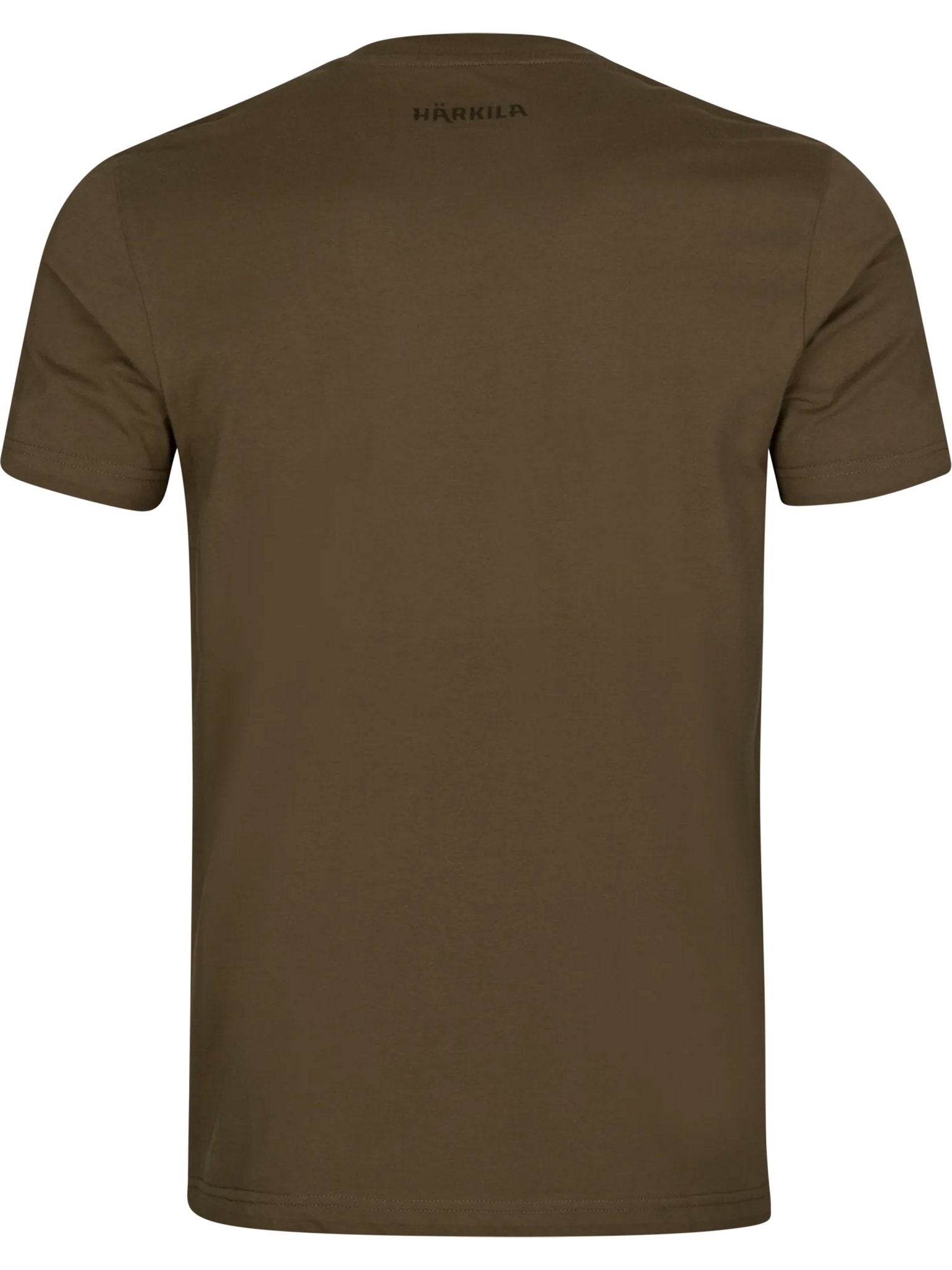 Harkila Mens Short Sleeve Tee / T-Shirt - Nature Print mens cotton t-shirt Harkila