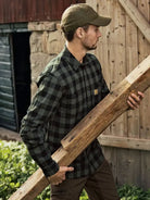 Harkila Scandinavian Long Sleeve Mens Shirt / Brushed cotton check shirts Harkila