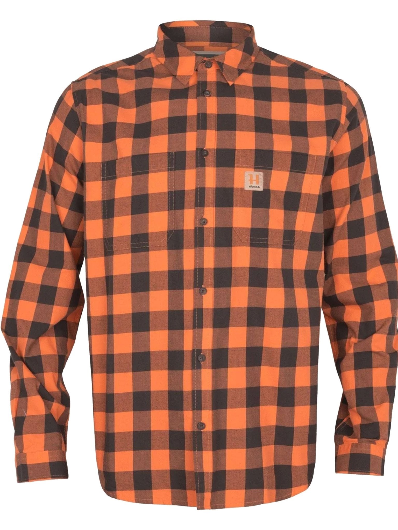 Harkila Scandinavian Long Sleeve Mens Shirt / Brushed cotton check shirts Harkila Shirt