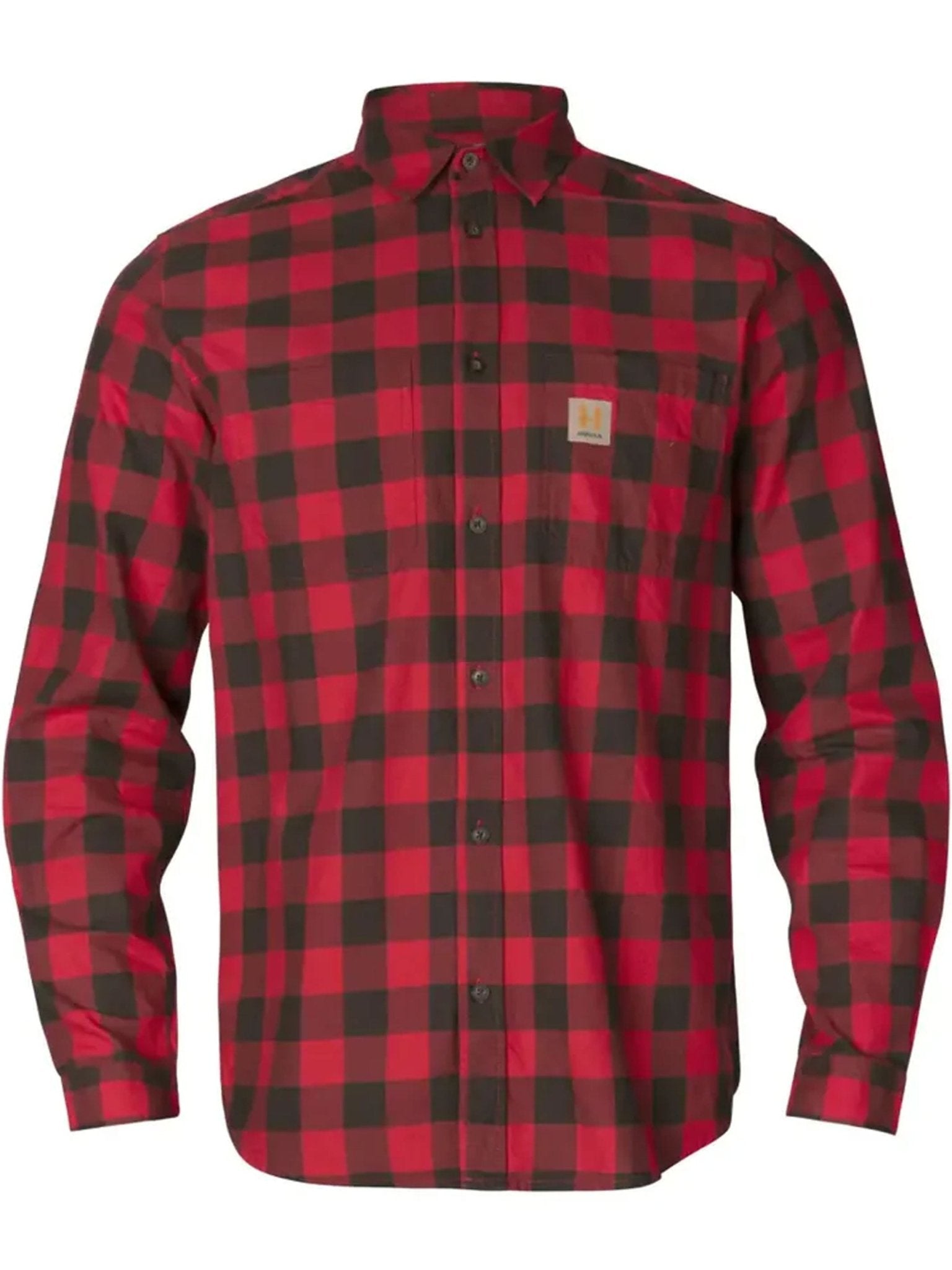 Harkila Scandinavian Long Sleeve Mens Shirt / Brushed cotton check shirts Harkila
