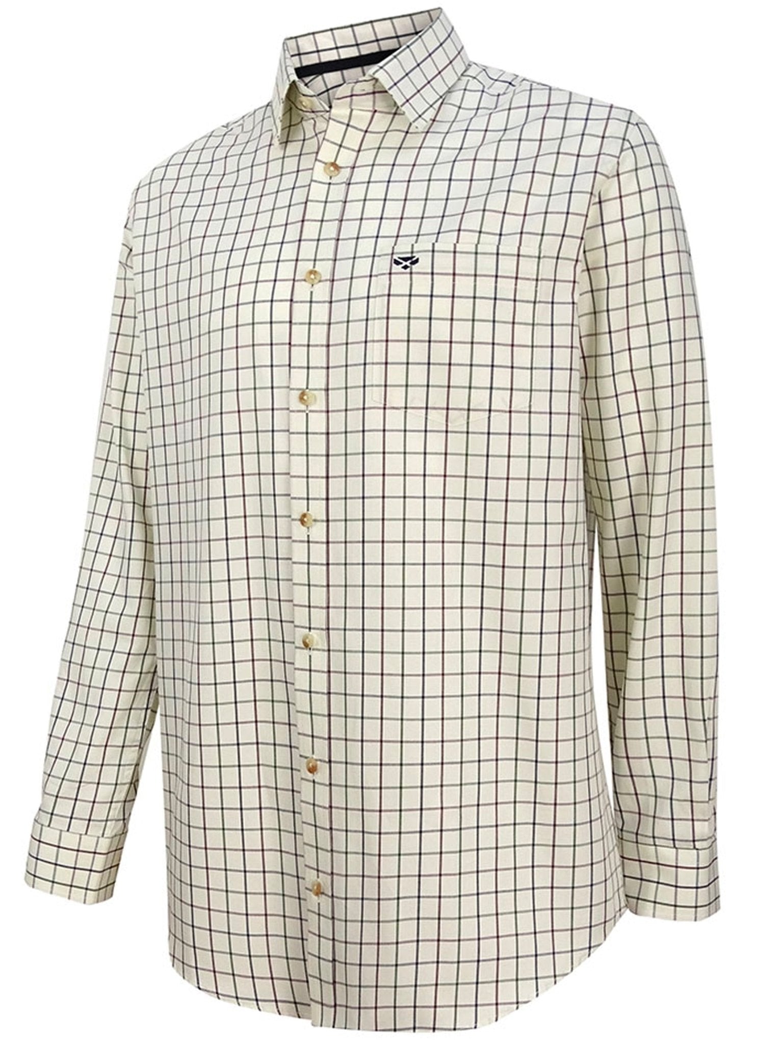 Hoggs of Fife - Balmoral Luxury Tattersall Shirt mens checked shirt