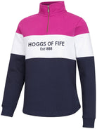 Hoggs of Fife Hoggs of Fife - Ladies 1/4 Zip Pullover / Jumper /Sweater - Dumfries Knitwear