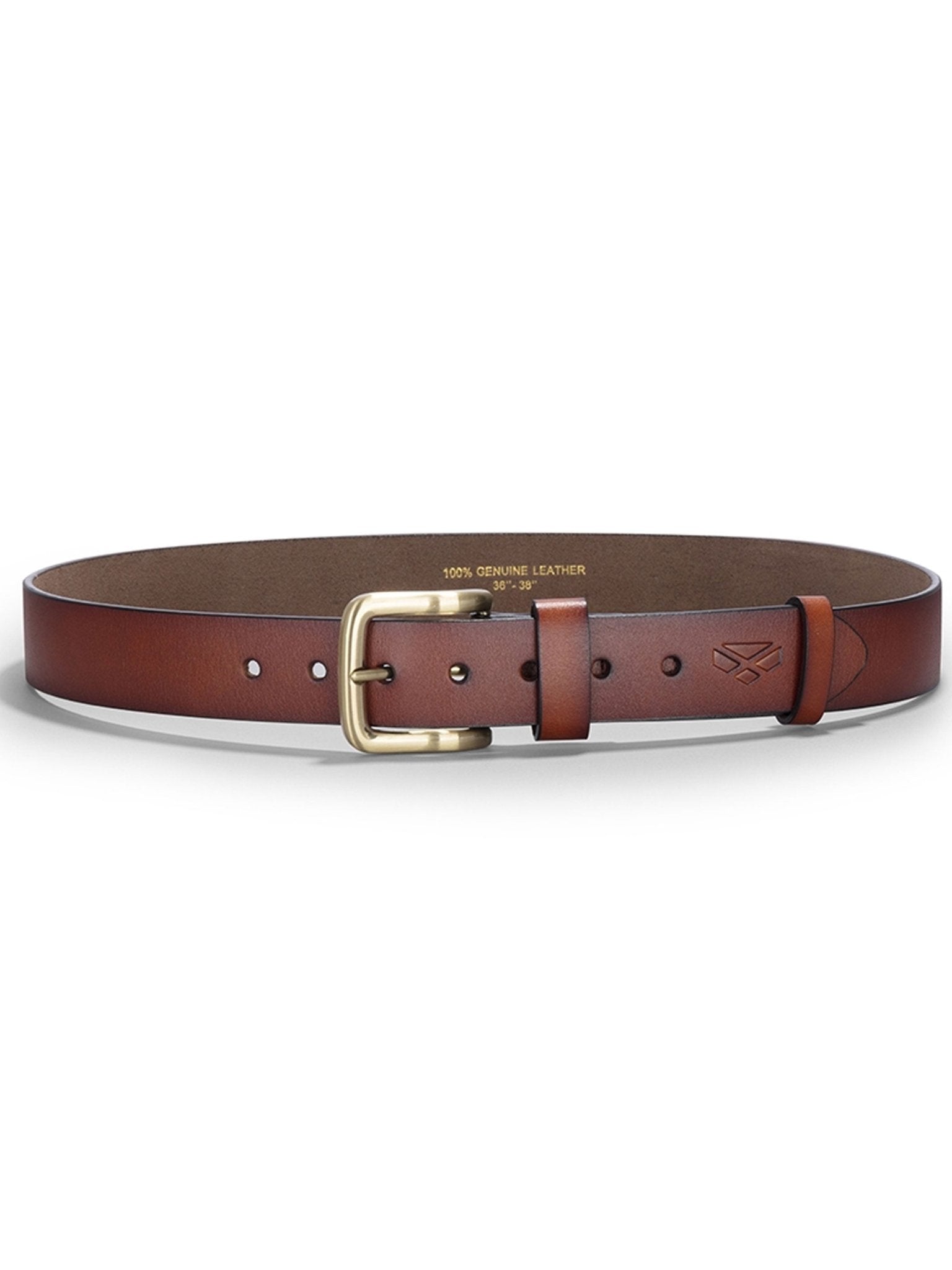 Hoggs of Fife Leather Belt 37mm Genuine Leather Country Belt for Men with Metal Buckle Hoggs of Fife Belts