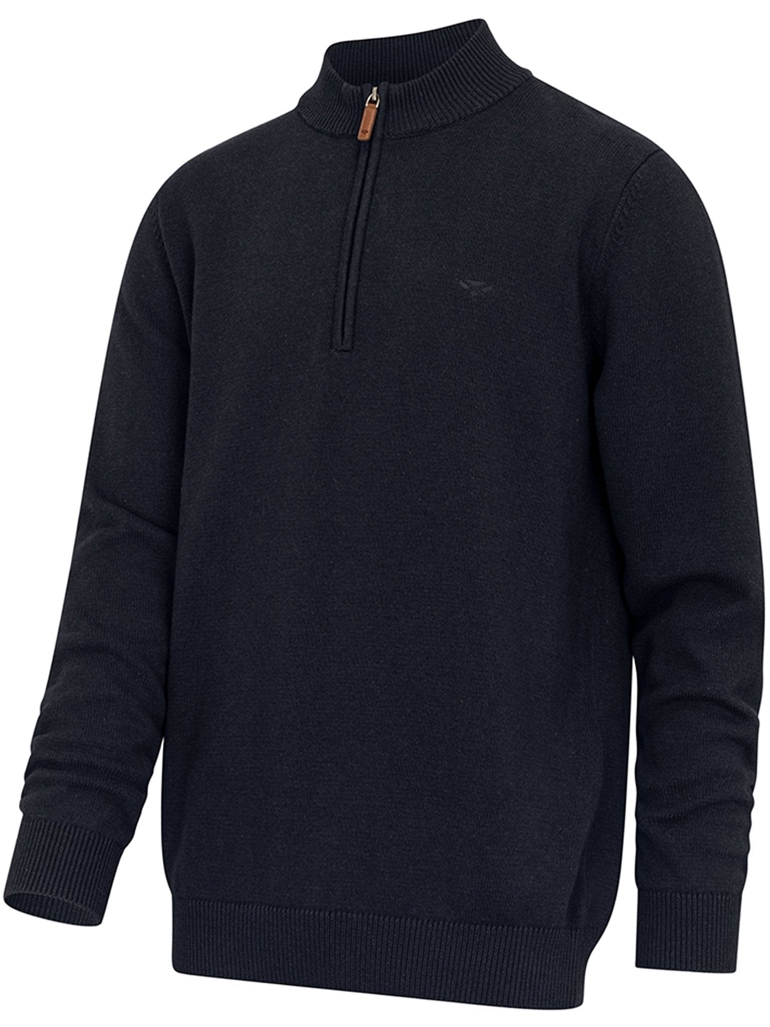 Hoggs of Fife - Mens Falkirk 1/4 Zip mens Pullover / mens Jumper 100% Cotton