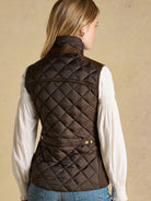 Joules Braemar Luxe Ladies Gilet Showerproof Quilted waistcoat Joules Fleece & Gilet