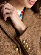 Joules Canterly Women’s Herringbone Tweed Hacking Jacket Joules Outerwear