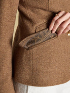 Joules Canterly Women’s Herringbone Tweed Hacking Jacket Joules Outerwear