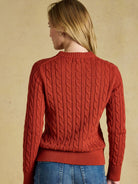 Joules Classic Cable Cotton ladies Jumper | Women's Crew Neck Pullover Joules Knitwear