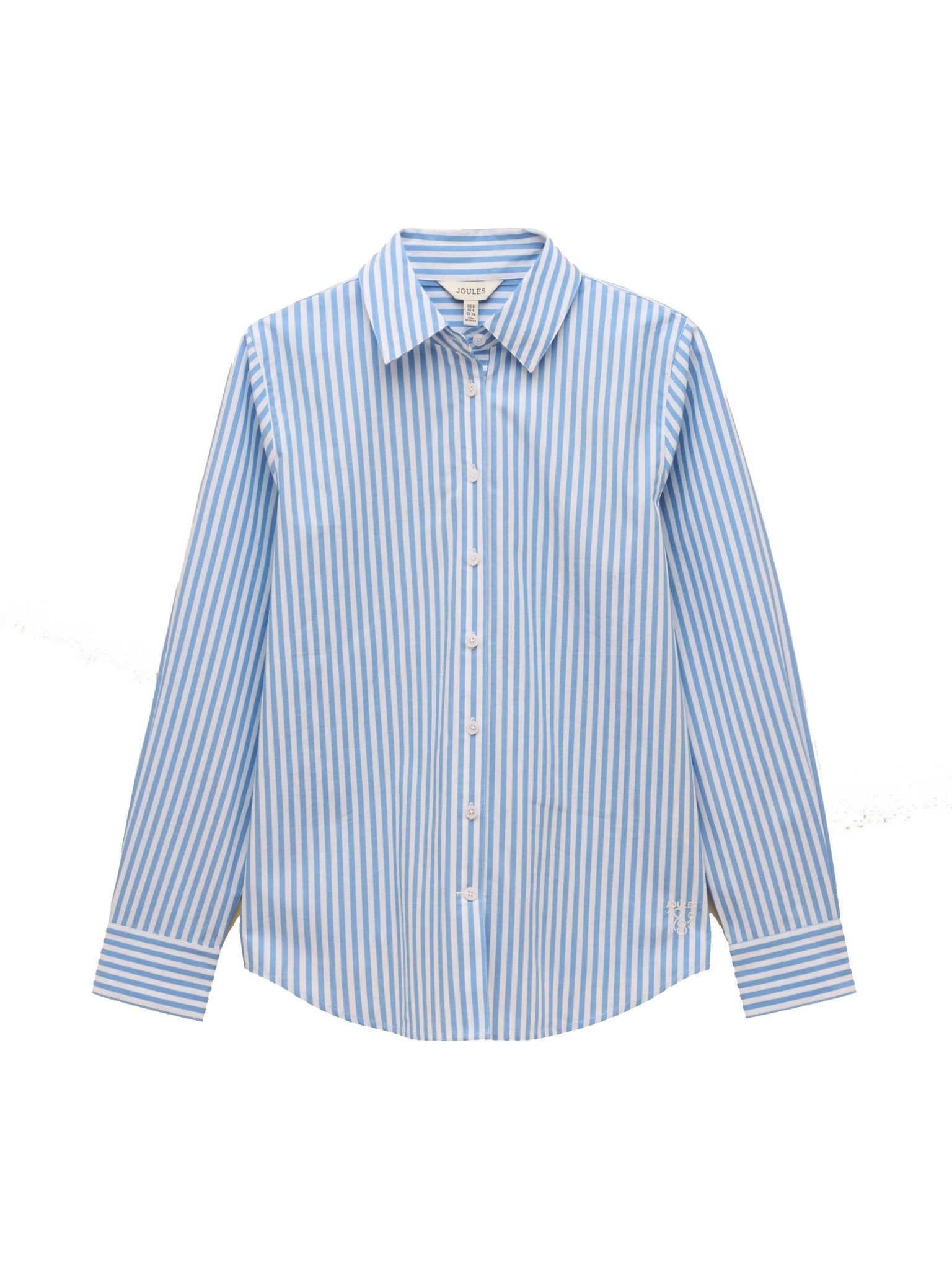Joules Classic Poplin Shirt for ladies – Womens Long Sleeve Cotton Button-Up blouse Joules Shirt