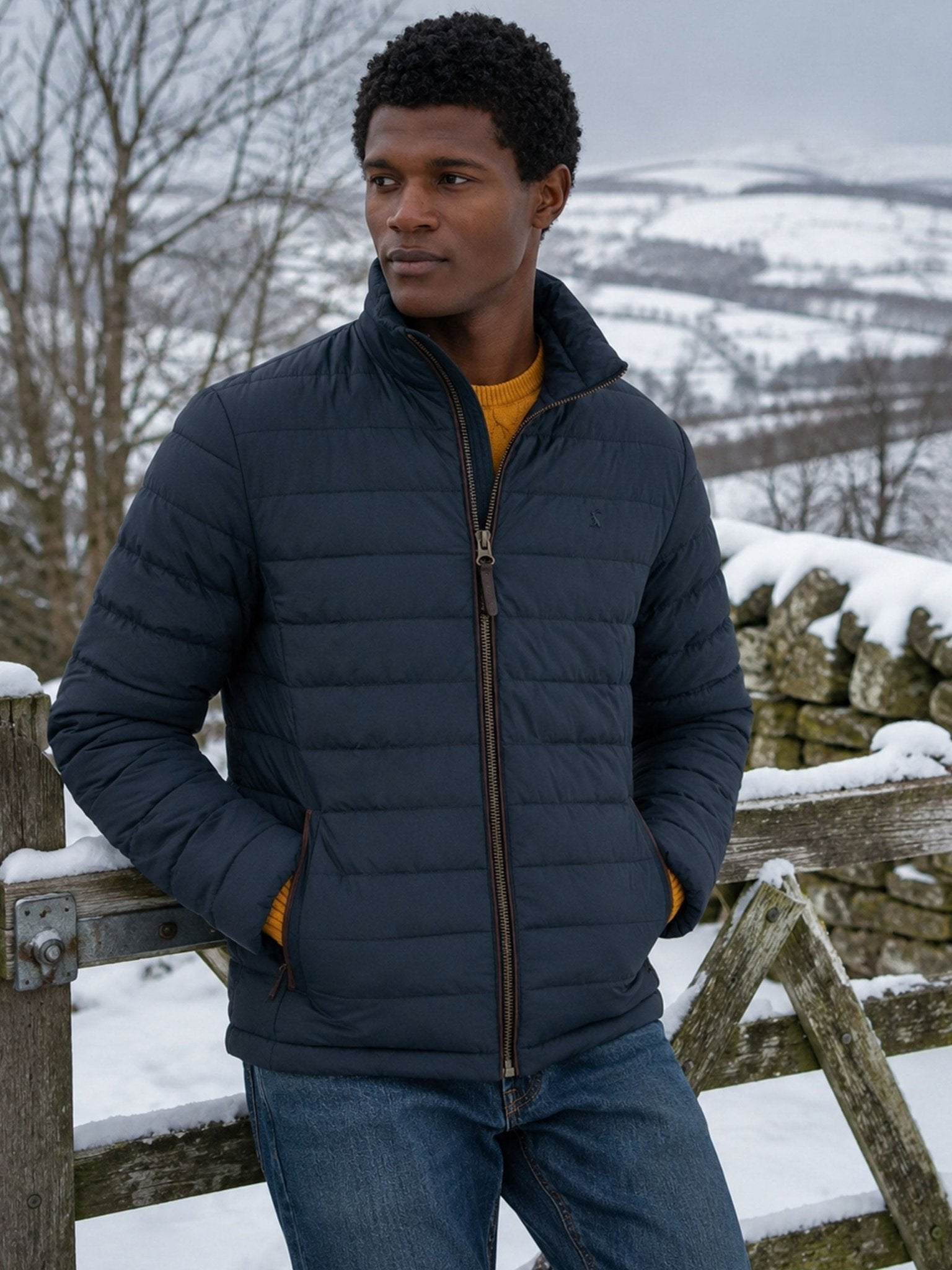 Joules Heritage Padded Mens Coat – Quilted Country Jacket Joules Outerwear