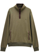 Joules Herringbone Quarter Zip Sweatshirt mens jumper / pullover Joules Knitwear