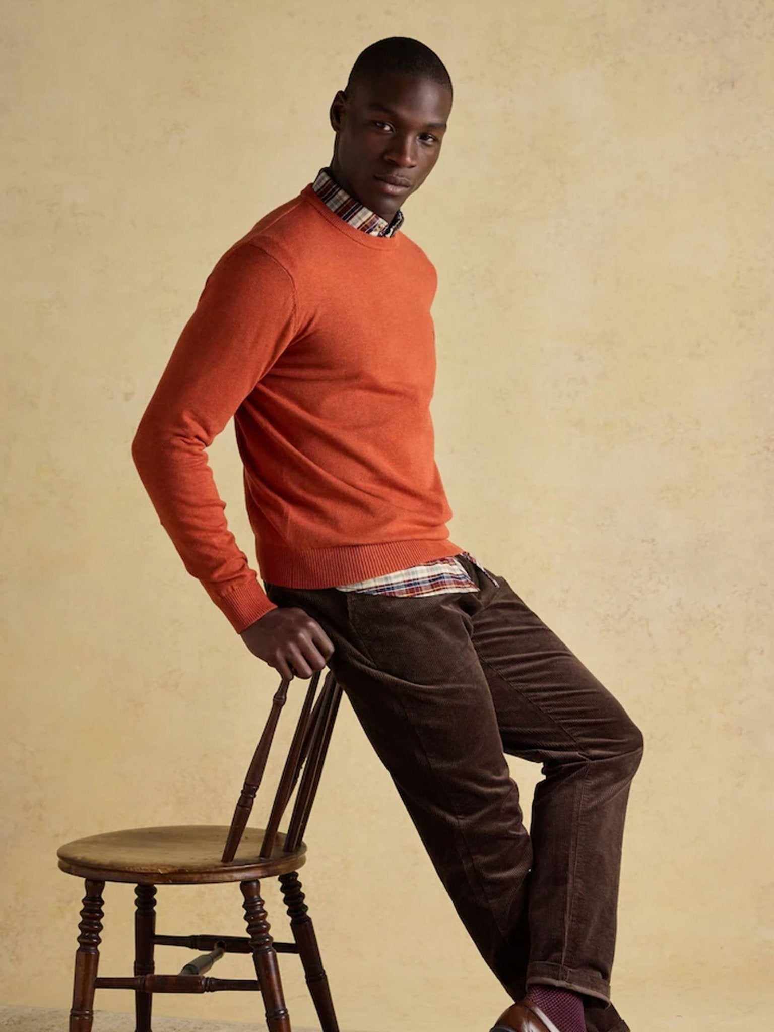Joules Hillside Men’s Crew Neck Cotton Jumper Joules Knitwear