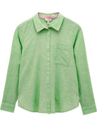Joules Ida Ladies Cotton Shirt Long Sleeve Button-Down Smart Casual Blouse with Curved Hem Joules Shirt