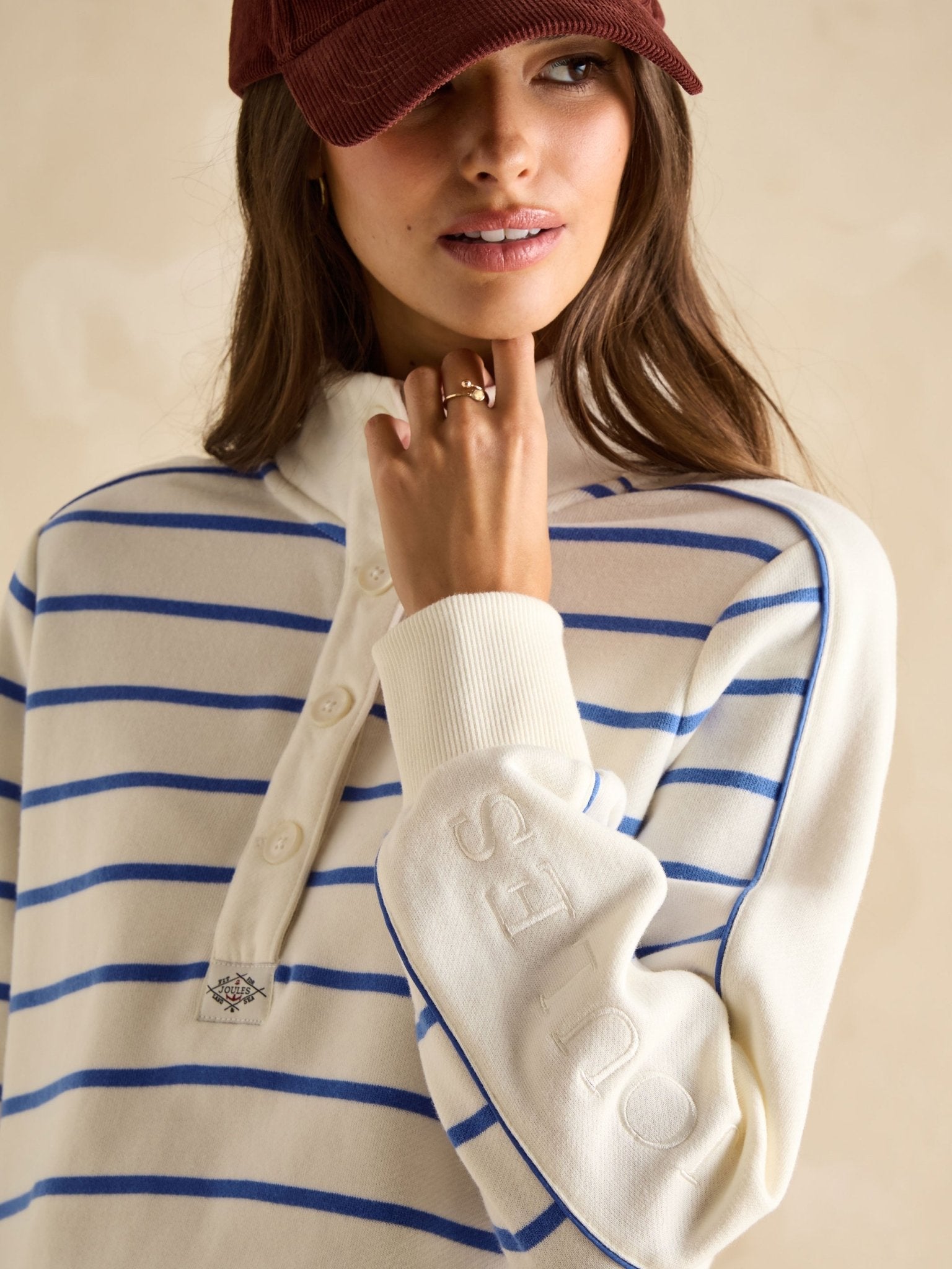 Joules Joules - Joules Southwold Stripe ladies Sweatshirt / womens Sweater & Jumper