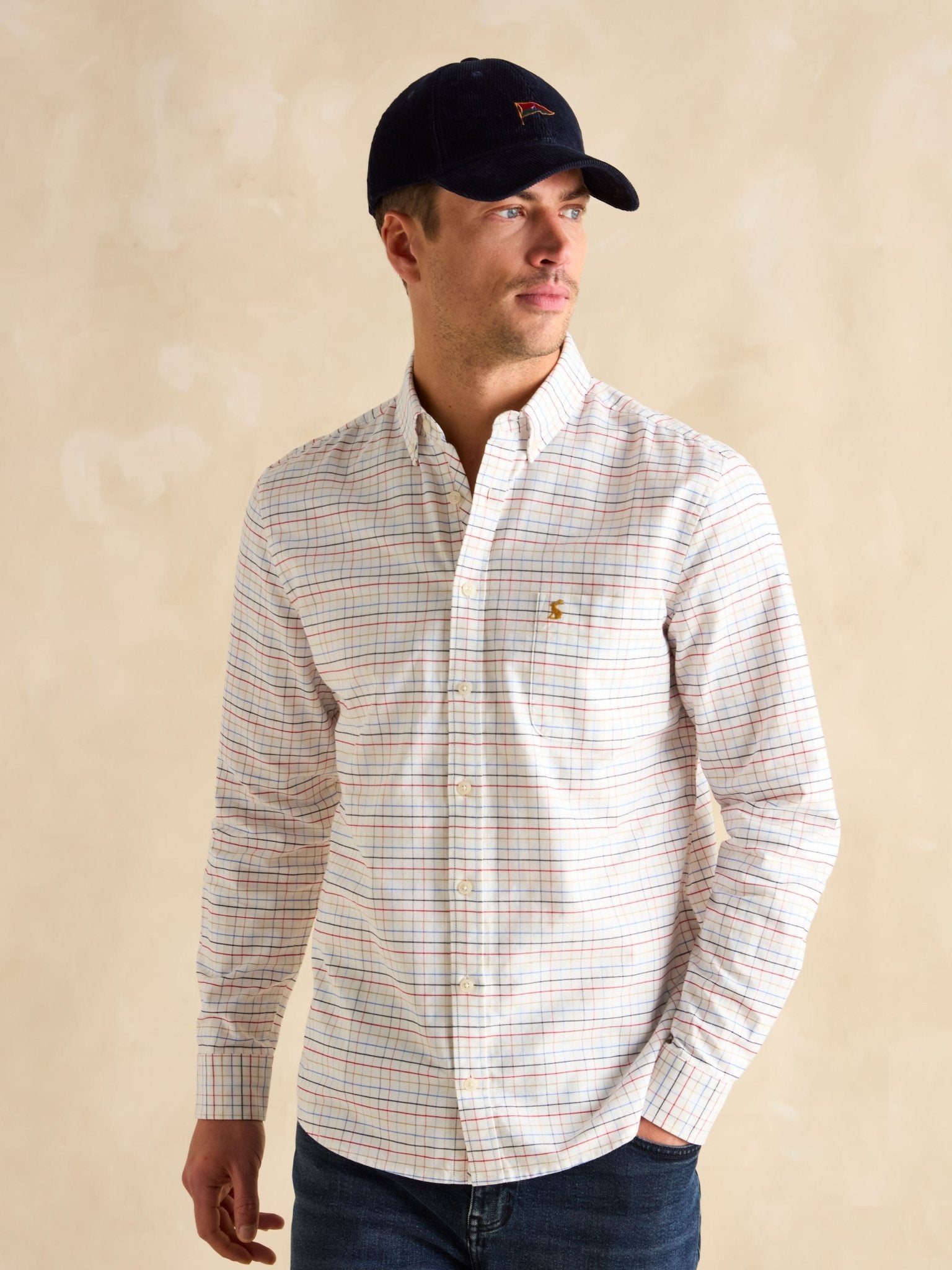 Joules Joules - Joules Welford Mens Shirt - Cotton Long Sleeve Check Shirt