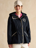 Joules Joules - Joules Womens Holt Packable Waterproof Raincoat with Hood - Ladies Outerwear