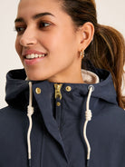 Joules Joules - Joules Womens Portwell Waterproof Raincoat With Hood - Ladies Outerwear